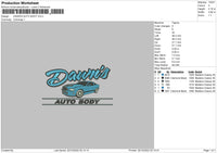 Dawns Auto Embroidery File 6 sizes