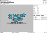 Dawns Auto Embroidery File 6 sizes