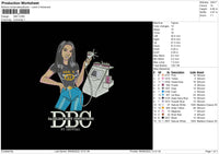 DBC Embroidery File 5 sizes