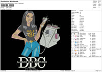 DBC Embroidery File 5 sizes