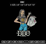 DBC Embroidery File 5 sizes