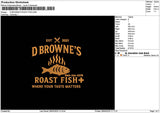 Dbrownestext Embroidery File 6 sizes