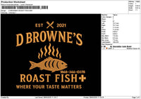 Dbrownestext Embroidery File 6 sizes