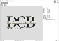 Dcbtext Embroidery File 6 sizes