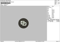 Dd Circle Embroidery File 6 sizes
