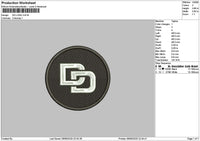 Dd Circle Embroidery File 6 sizes