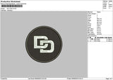 Dd Circle Embroidery File 6 sizes