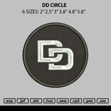 Dd Circle Embroidery File 6 sizes