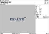 Dealertext Puff Embroidery File 6 sizes