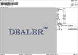 Dealertext Puff Embroidery File 6 sizes