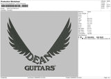 Dean Guitars Embroidery File 5 sizes