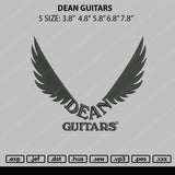 Dean Guitars Embroidery File 5 sizes