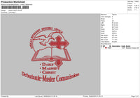 Debutantetext Embroidery File 6 sizes