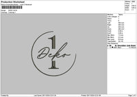 Dekocircle Embroidery File 6 sizes
