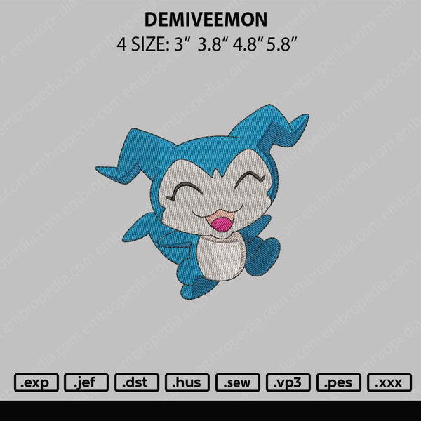 Demiveemon Embroidery File 4 size
