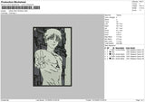 Denji Rectangle Embroidery File 6 sizes