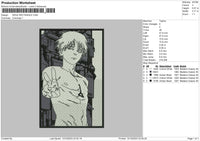 Denji Rectangle Embroidery File 6 sizes