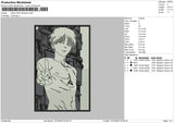 Denji Rectangle Embroidery File 6 sizes