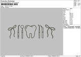 Dental Kit 2706 Embroidery File 6 sizes