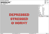 Depressedtext 0803 Embroidery File 6 sizes