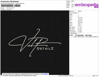 Detailz Embroidery File 4 size