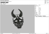 Devil Embroidery File 4 size