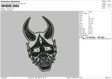 Devil Embroidery File 4 size