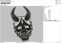 Devil Embroidery File 4 size