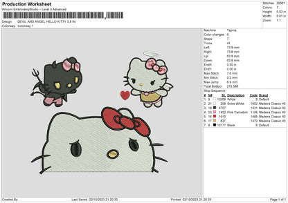 Hk Friends Embroidery File 6 sizes