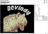 Devindy Embroidery File 4 size