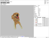 Dog V6 Embroidery File 4 size