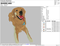 Dog V6 Embroidery File 4 size