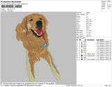 Dog V6 Embroidery File 4 size