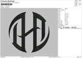 DHC Logo Embroidery File 5 Size