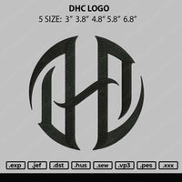 DHC Logo Embroidery File 5 Size