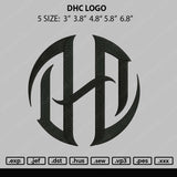 DHC Logo Embroidery File 5 Size