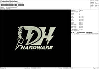 DH Hardware Embroidery File 5 sizes