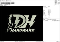 DH Hardware Embroidery File 5 sizes