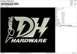 DH Hardware Embroidery File 5 sizes