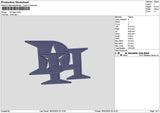 Dhtext Embroidery File 6 sizes