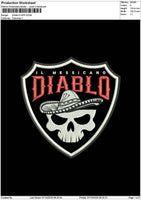 Diablotext App Embroidery File 6 sizes