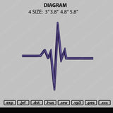 Diagram Embroidery File 4 size
