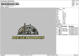 Dieseltext Embroidery File 6 sizes