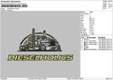 Dieseltext Embroidery File 6 sizes