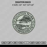 Dighton Mass Embroidery File 4 sizes