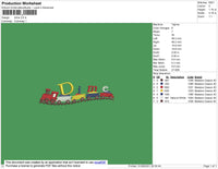 Dime Embroidery File 4 size
