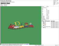 Dime Embroidery File 4 size