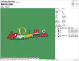 Dime Embroidery File 4 size