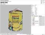Dime Embroidery File 4 size
