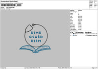 Dimecircle Embroidery File 6 sizes